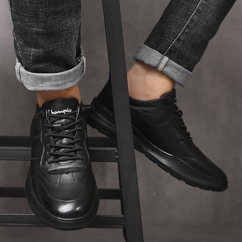 Men's White Sneakers 2022 Autumn New Low-Top Shoes Trendy White Casual Sports Shoes Wholesale Men's Leather Shoes
