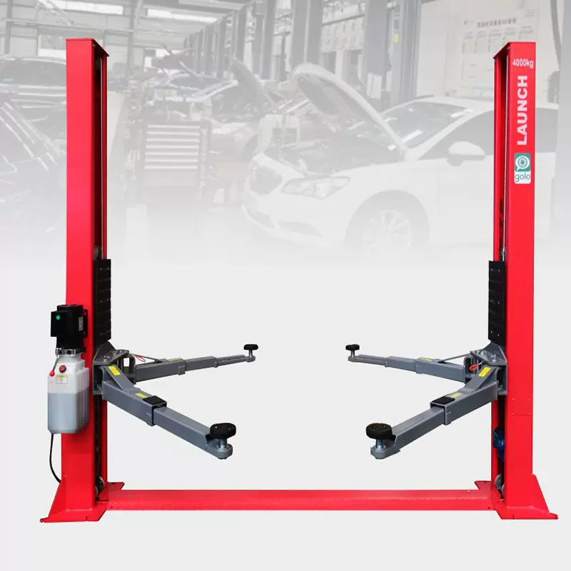 经济型底板双柱举升机4000KG升降机外贸汽车维修设备工具