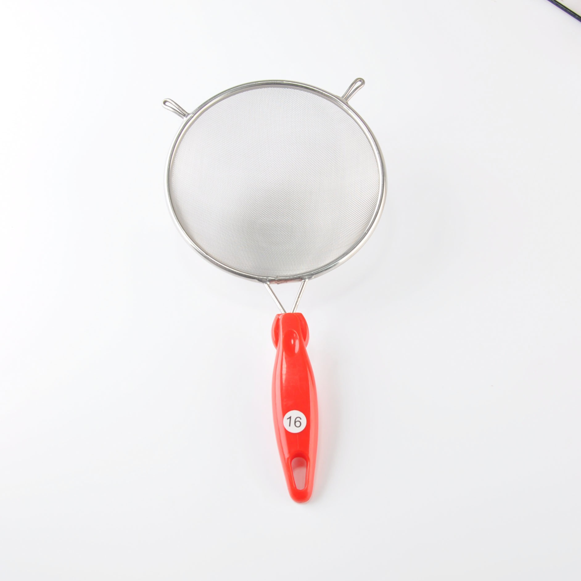 16 # 빨간색 플라스틱 핸들 나비 메쉬 누출
