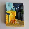 Van Gogh Art Refrigerator Sticker Relief Bookstore Literature and Art Store Museum Scenic Spots Refrigerator Paste Cultural Innovation