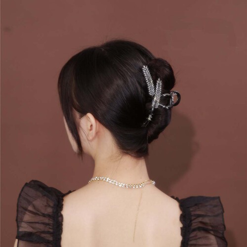 High-end wheat hair clip, popular hair clip for women, rear hair clip, large shark clip hair accessory, wholesale