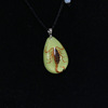 Resin, necklace, amber pendant, accessory, wholesale