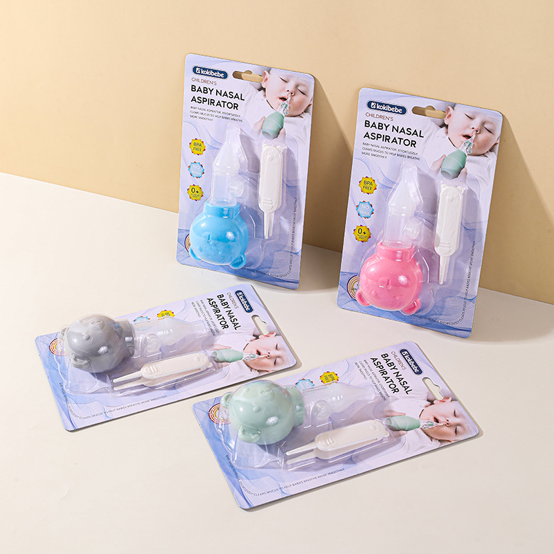 Juego de Aspirador Nasal de TPE con Diseño Anti-reflujo para Recién Nacidos