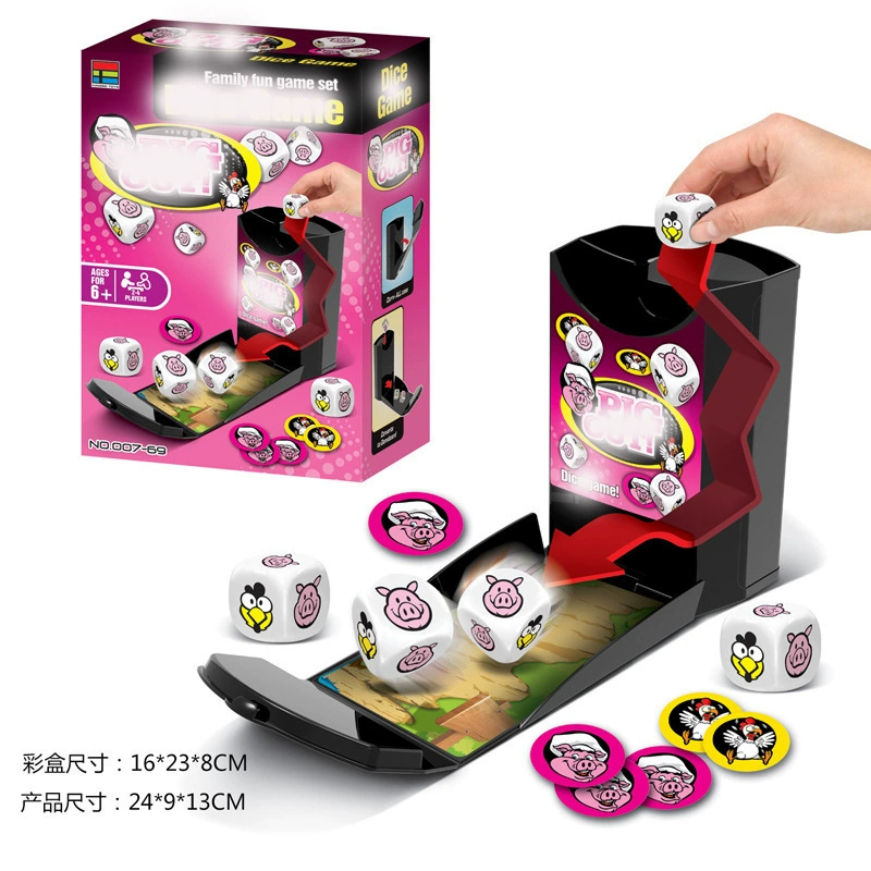 Dice, entertainment table cards for leisure, interactive toy, for children and parents