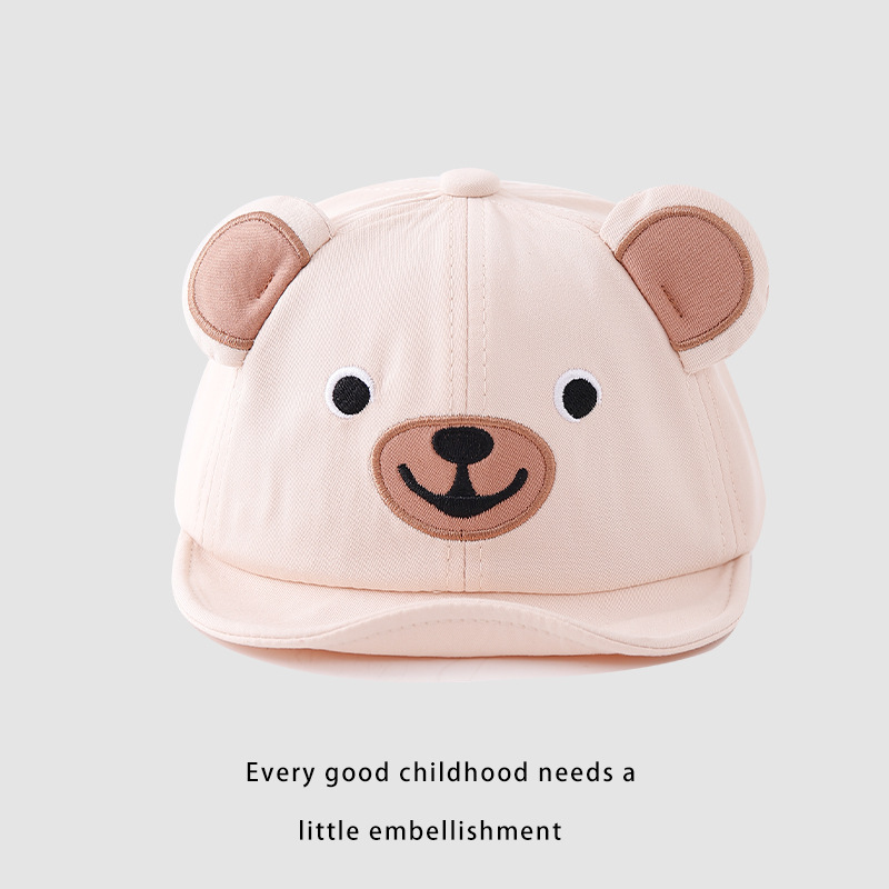 Primavera bebé gorra de lengua suave gorra de dibujos animados bonita sombrero de sol para niños y niñas sombrero de verano delgado