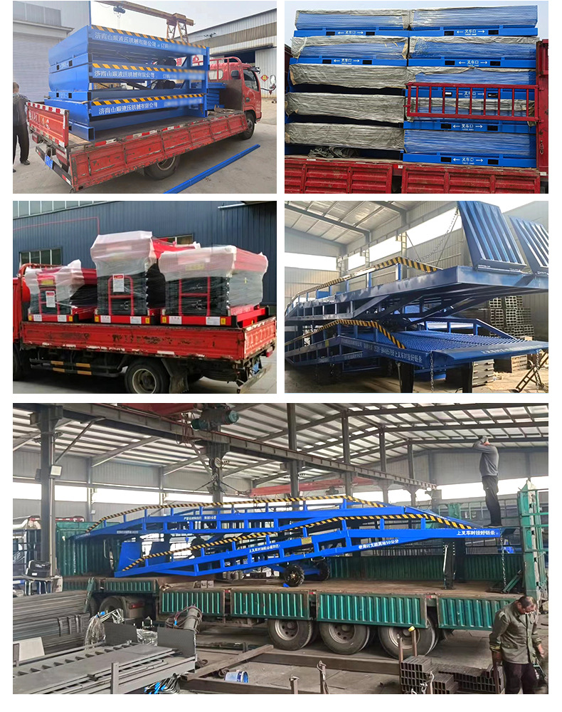 Manufacturer's Ready-Made Mobile Climbing Bridge Forklift Ramp Hydraulic Unloading Platform Moon Adjustment Plate Mobile Climbing Bridge
