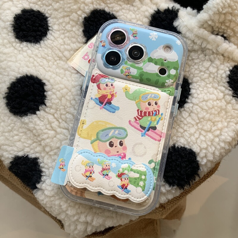 Fun Flower Lens Ski Star Holder Suitable for Iphone17/16Promax Mobile Phone Case 15/14