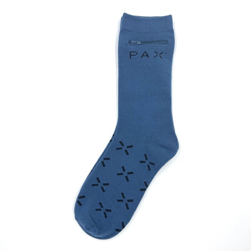 Zipper Pocket Socks for Holding Credit Cards, Zipper Socks for Money, Security Socks, Jacquard Socks for Storing Items