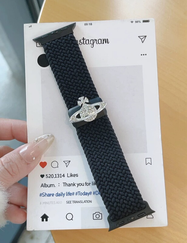 西太后弹力尼龙磁吸扣iwatch表带适用S10苹果手表applewatch987se|undefined