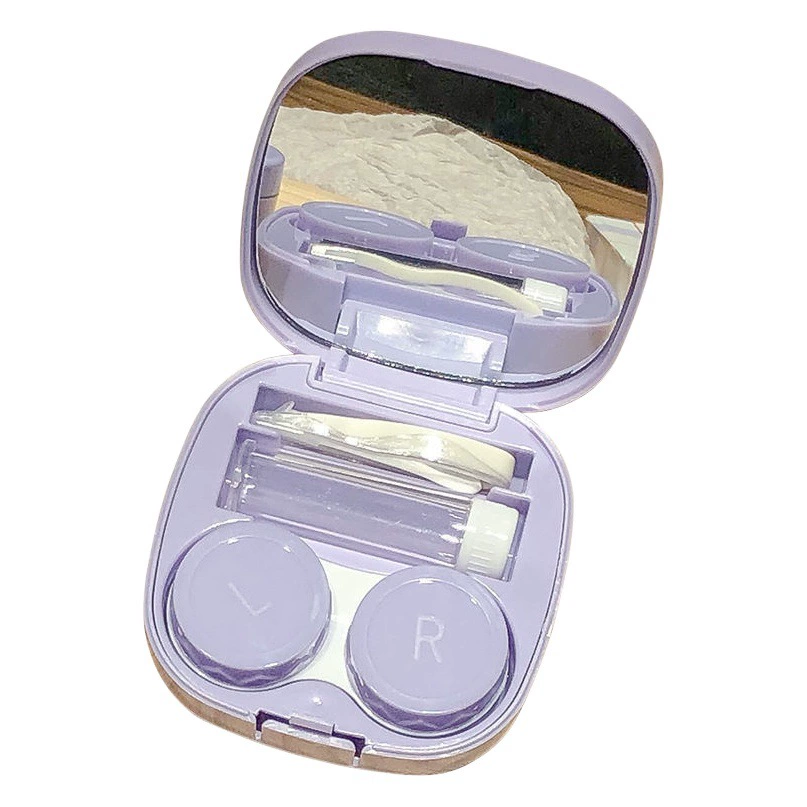 повседневный цветной футляр для контактных линз макарон, футляр для контактных линз, портативный, компактный, корейский стиль, высококачественный ящик для хранения