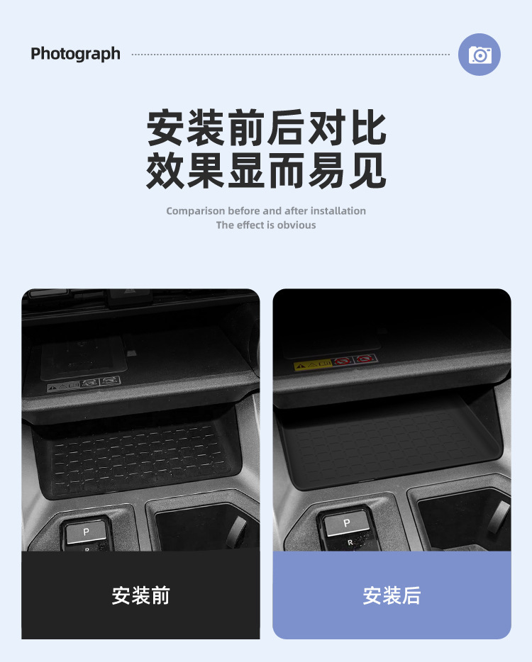 Suitable for 26 Models of Rav4, Silicone Anti-Slip Mat for the Center Console, Wilanda Protection Car Interior Accessories Modification Parts