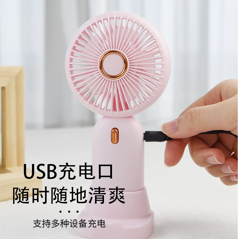 Strap, rechargeable children's handheld air fan with usb charger, (Cross-border trading), wholesale, Birthday gift