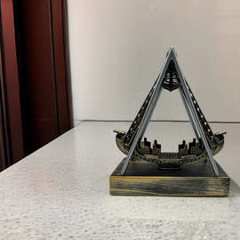 海盗船永动仪 天体摇摆器创意混沌家装客厅办公桌摆件新年礼物