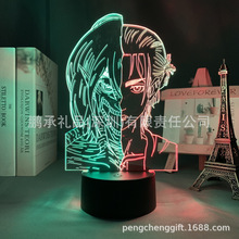 双色LED小夜灯触摸遥控变色黑色白色裂纹款外贸热销款英文说明书