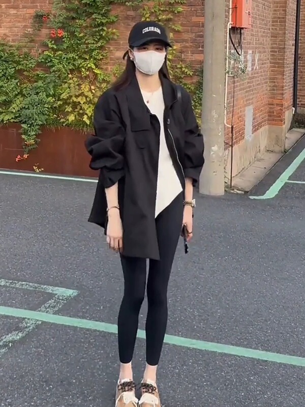 高级感风衣外套女2025春秋新款韩版气质小个子休闲宽松中长款上衣|undefined