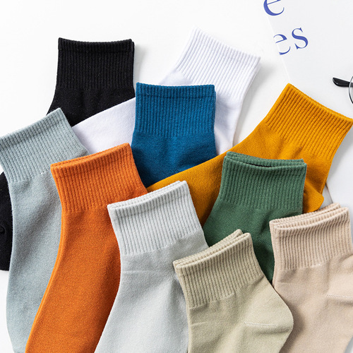 Cross-border Amazon socks men's spring autumn mid-calf summer large size men's socks sports cotton socks men's socks Zhuji wholesale