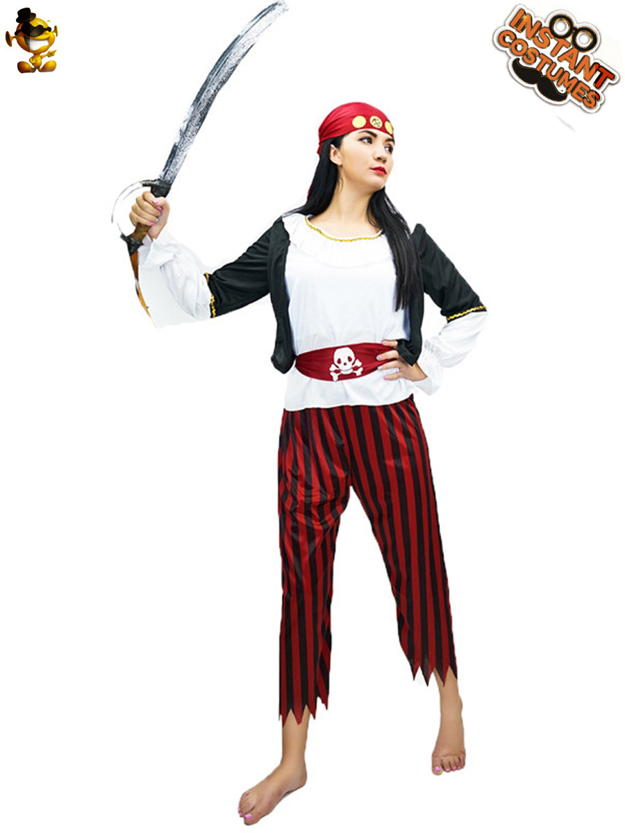 Halloween adulto hembra pirata traje de fiesta hembra pirata juego de rol etapa traje COSPLAY