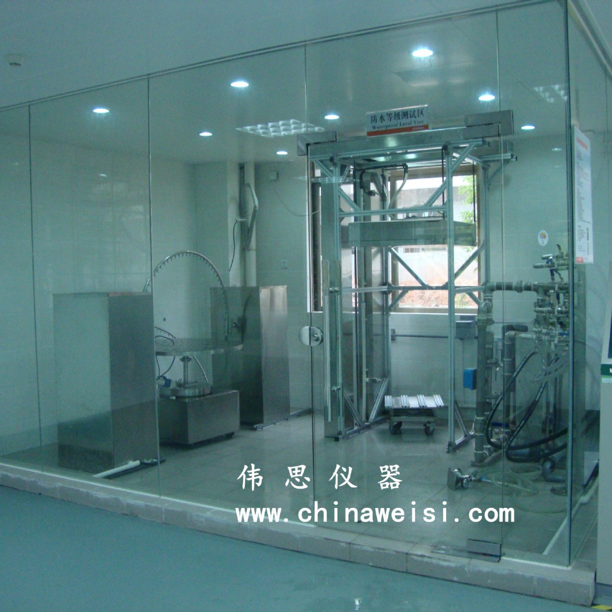 大型步入式淋雨试验室|汽车淋雨实验房|汽车喷淋测试房厂家