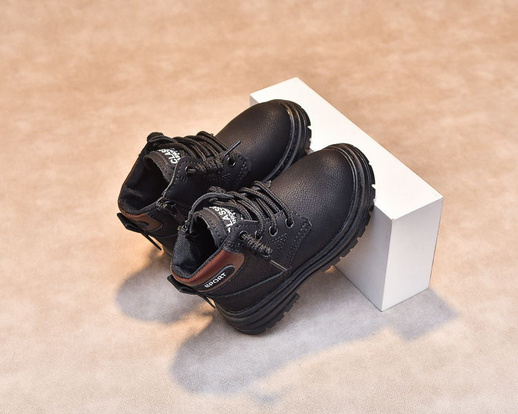 Kindermartinstiefel Aus Leder Für Jungen Und Mädchen Herbst_voghion.com