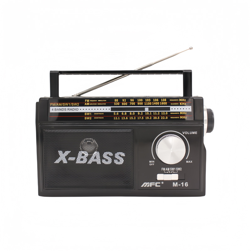 Nuevo transfronterizo de banda completa portátil gran radio de perilla de alto volumen para personas mayores recargables batería seca de alimentación