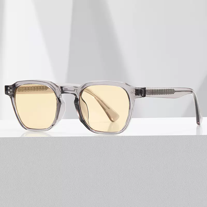 时尚方形潮TR框架板材镜腿潮流素颜眼镜防蓝光平光镜ms04大框潮款