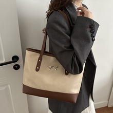 简约通勤手提包包女大容量2025新款休闲单肩包气质百搭小众托特包