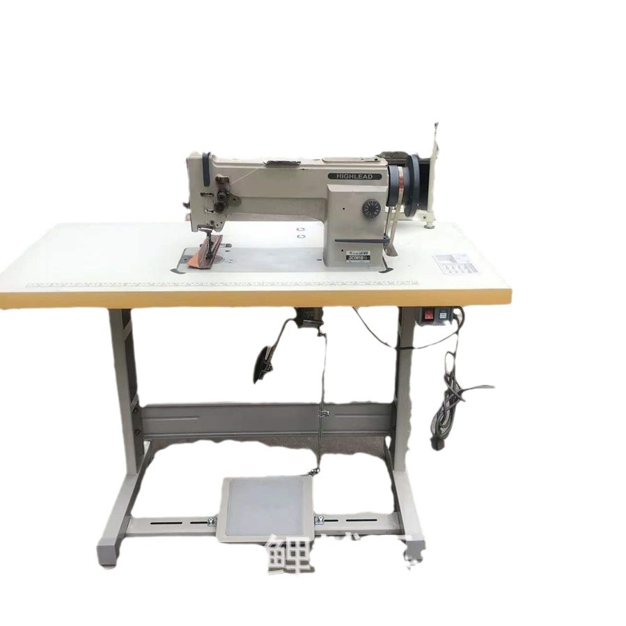 Máquina de coser industrial al por mayor Hailing marca 0618 tres simultáneos alimentación integral material grueso máquina de coser de carro sincronizo de segunda mano