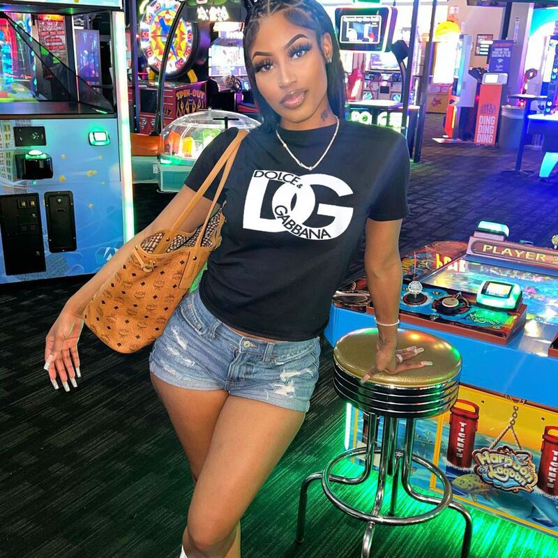 New Summer Printed Letter All-match Loose Short-sleeved T-shirt Top