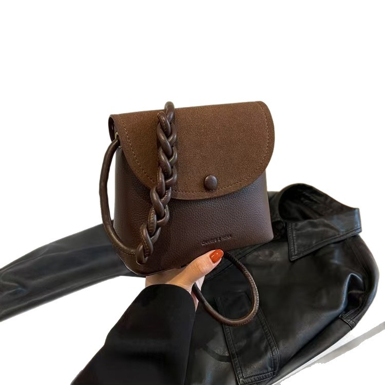 Borsa a secchiello donna vintage, elegante borsa a tracolla_voghion.com
