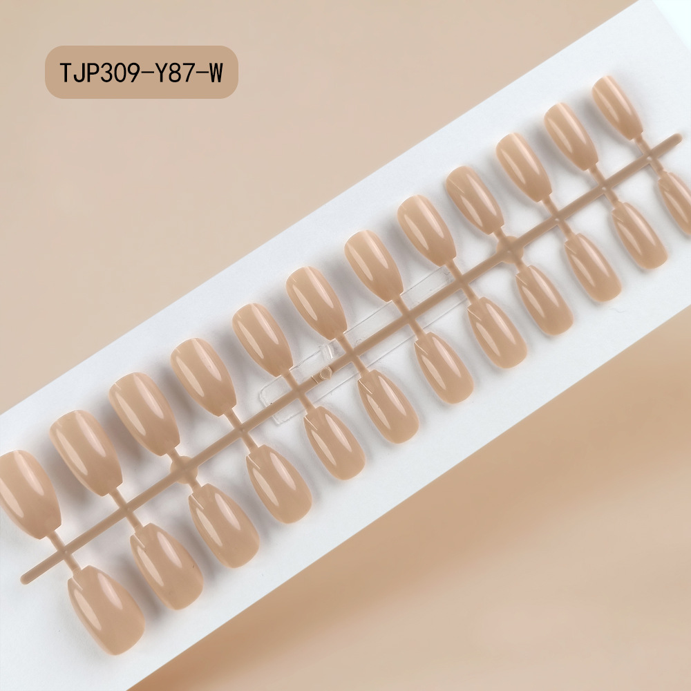 Parche de uñas postizas trapezoidales de ballet largo sin aceite