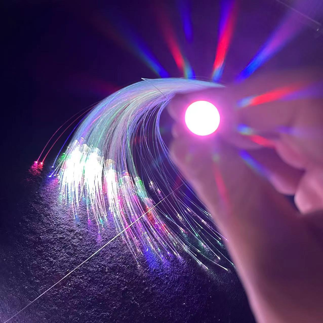 Car Ceiling Refitting Gypsophila + Meteor Car Atmosphere Mobile Phone APP Optical Fiber Lamp Star Ceiling Star Lighting