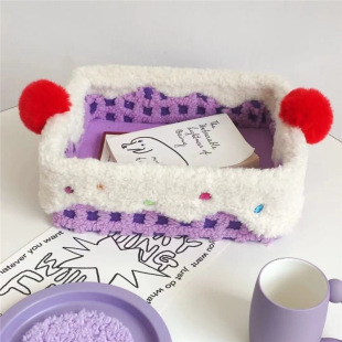 New Ins Style Cake Diamond Desktop Storage Box Niche Design Jewelry Sundries Storage Desktop Finishing Style