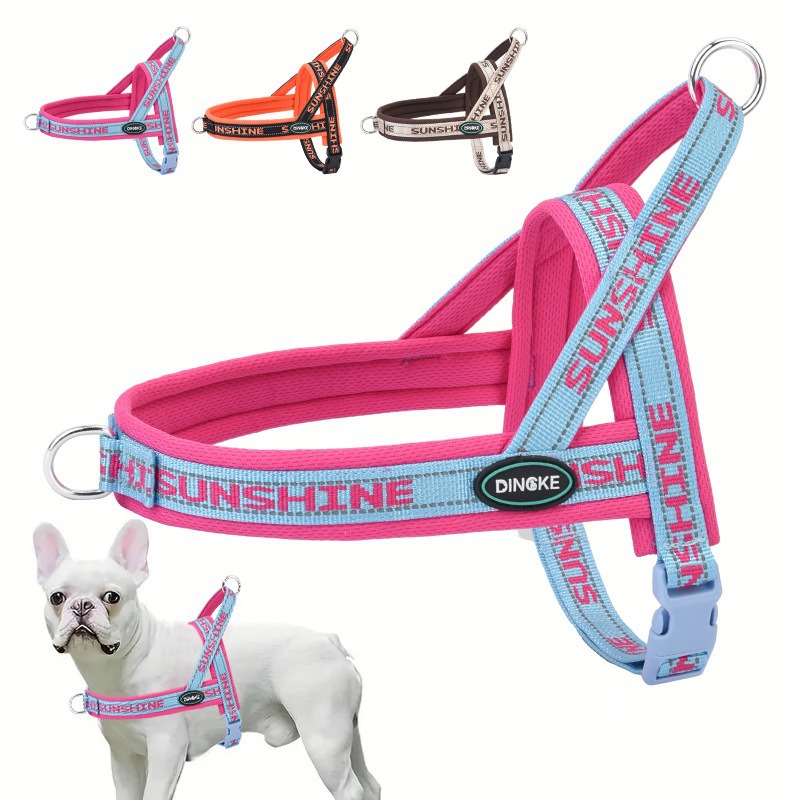 Vest Style Pet Harness Walking Leash For Small And Medium Dogs Corgi Bichon Teddy Dog Chain_voghion.com