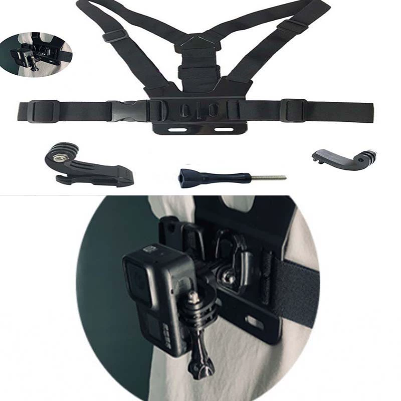 Аксессуары для GoPro, подходящие для камеры GoPro sports, крепление на грудь, ремешки, маленькие муравьи, горы, собака, DJI мобильный прямой эфир аксессуары