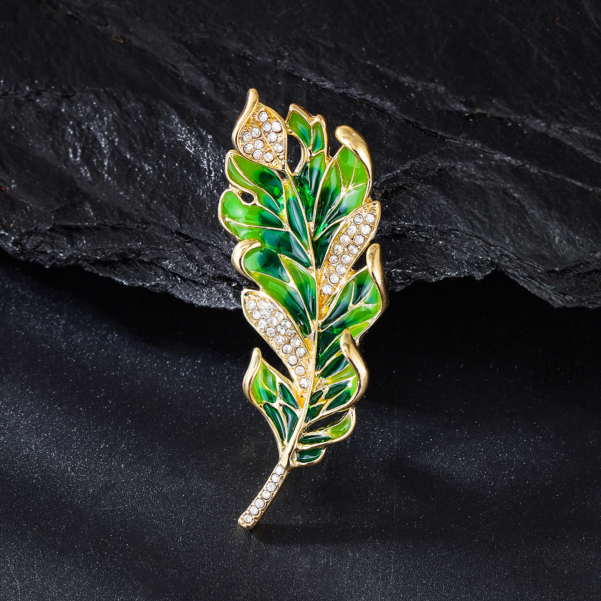 Retro green enamel