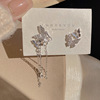 Silver needle, earrings with tassels, Korean style, silver 925 sample, light luxury style, simple and elegant design