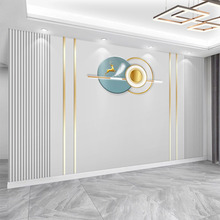 2025新款电视背景墙壁纸客厅现代简约几何线条壁画轻奢风影视墙布