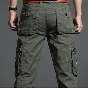 Commander Tactical Pants Men's Elastic Slim Military Pants Spring and Autumn Special Forces Training Pants Multi-Pocket Outdoor Work Pants