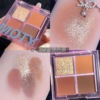 Eye shadow, new collection, four colors, no smudge, 4 colors, wholesale