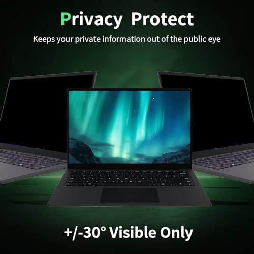 Suitable for Hp Laptops, Anti-Peep and Anti-Blue Light Screen Protection Film, Electrostatic Adsorption Portable Anti-Peep Film Installation