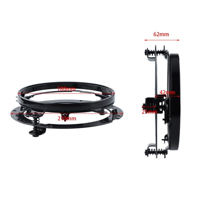 Light frame headlight modification bracket round