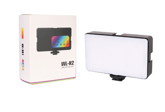 Mini paquete de luz de relleno de bolsillo de luz de relleno recargable compacto, luz de relleno cuadrada, luz de tofu en vivo selfie