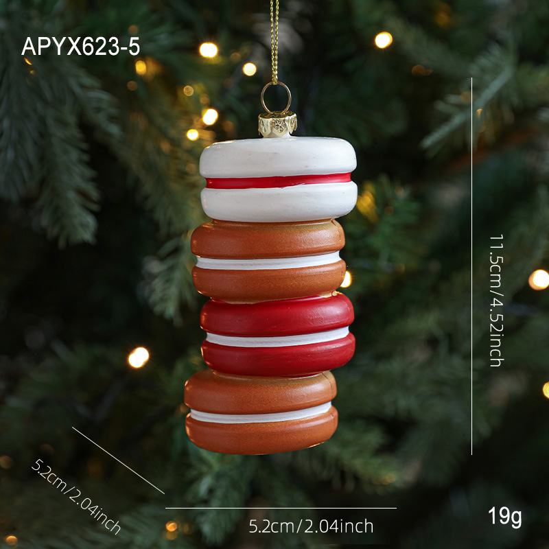 Nuevo pan de jengibre de plástico colgante hombre colgante colgante árbol de Navidad decoración colgante artículos de decoración atmósfera artículos de diseño en stock