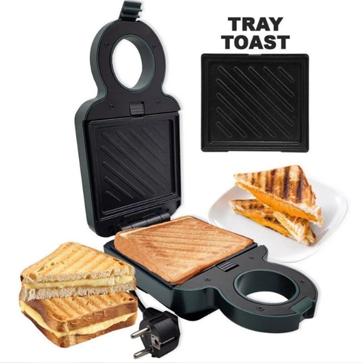 Household Multifunctional Double-Sided Heating Sandwich Machine Light Breakfast Machine Waffle Toast Press Toast Breakfast Machine
