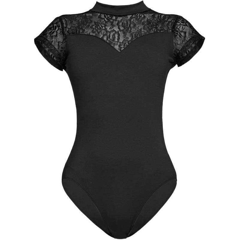 Adulto danza traje Ballet traje de pie collar encaje mono gimnasia ropa arte examen práctica ropa traje cuerpo