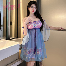 品贤情趣内衣女情趣汉服复古透视睡裙纯欲风角色扮演夫妻激情2406