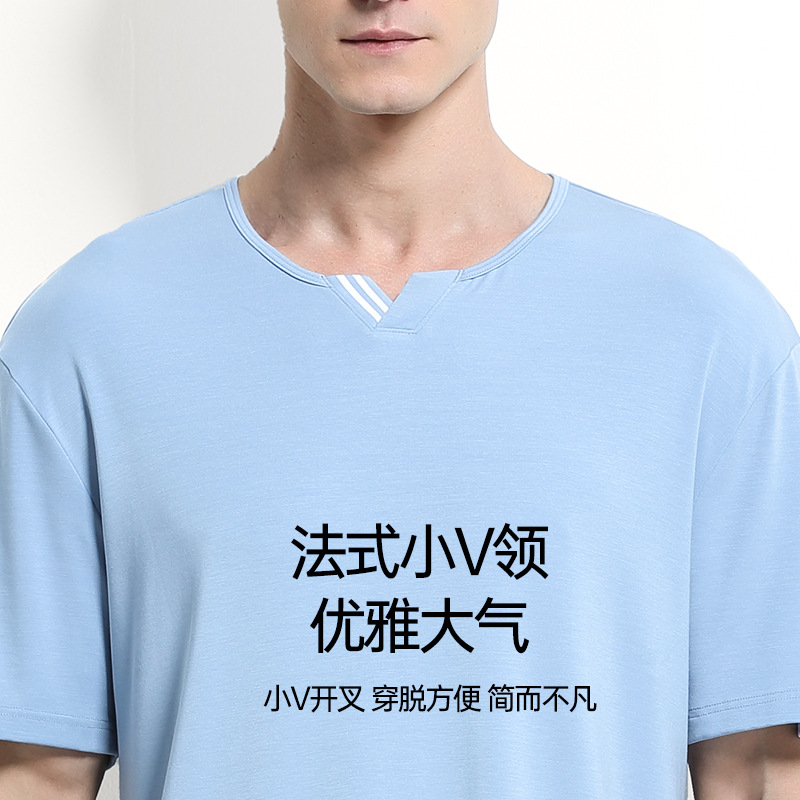 [Nivel de lujo] 80 pantalones cortos sueltos casuales de manga corta para hombres de primavera y verano modales de doble cara