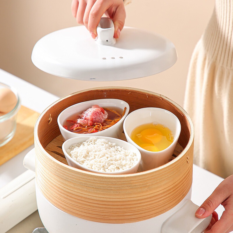 蒸し肉家庭用ボウル電子レンジゆで卵卵蒸し蒸し耐水蒸し煮込み蓋付きセラミック蒸し野菜蒸し卵ボウル卵メーカー|undefined
