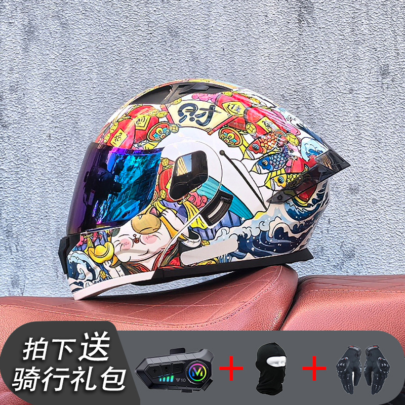 Lucky Cat con Bluetooth Y10 chapado en color