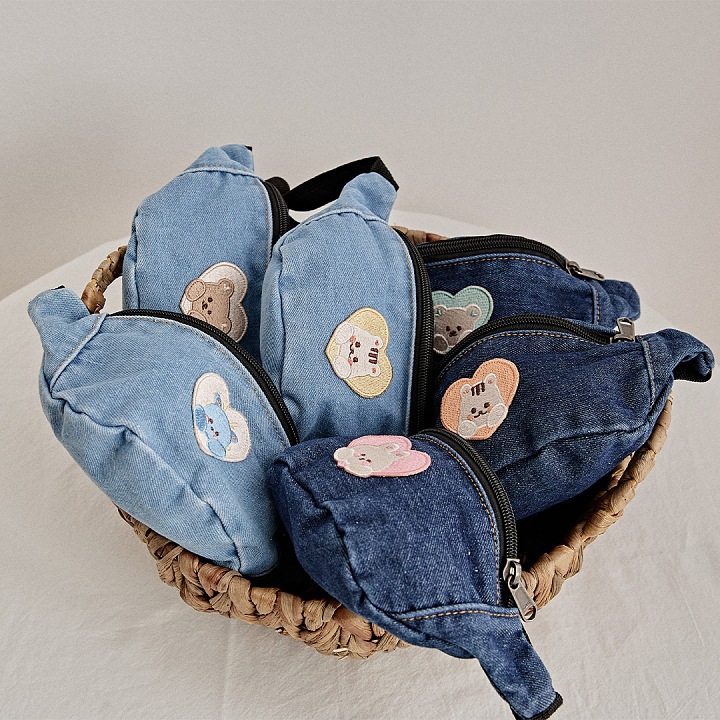 South Korea Ins Children's Crosbody Bag Baby Cartoon Cute Trendy Cool Cow Baby Small Waist Bag Boys' and Girls' Travel Mini Bag